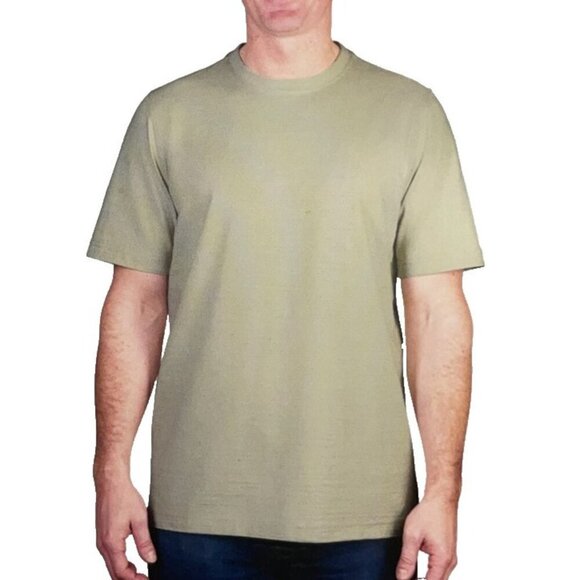 NEW Kirkland Signature Men's M Pima Cotton Slub Tee Light Green - Picture 1 of 8